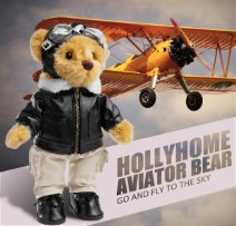 Aviator Bear pilot teddy bear pilot Teddy Bear in Pilot Outfit  