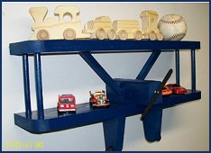 This little shelf is perfect for an airplane enthusiast.