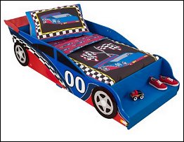 KidKraft Toddler Racecar Bedding Set 