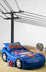 Power Pole Wall Stickers  - kids-car-beds-car-theme-bedroom-decorating-ideas. Novelty car beds, Car furniture for car bedroom theme 