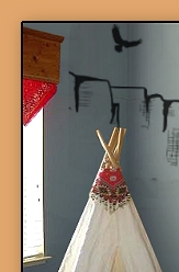 teepee tents Native American decorating cowboy bedroom decor cowboy room ideas