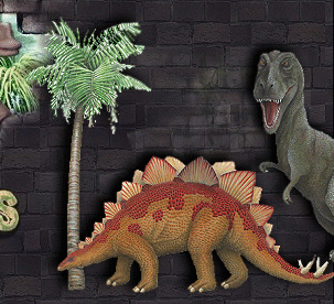 Dinosaur wall stick ups   dinosaur mural stickups - dinosaurs for kids bedrooms wall decorations