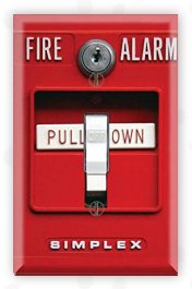 Fire Alarm - Single Toggle Wall Plate Cover  Fire Alarm  switchplate covers 