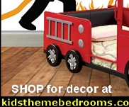  fire engine themed bed   Fire Engine Twin bed  Fire Truck Toddler Car Bed   