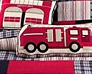 fire engine pillows fire truck pillows firehouse pillows fire truck bedding