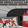 Dalmatian plush toys  firefighter bedding  