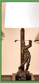 Golfer Table Lamp golf table lamp golf lighting golf themed lighting
