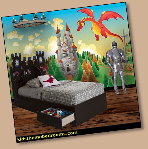 castle bed knights bedroom   Dragon bedroom ideas   Dragon themed decorations, Dragon Home Decor Accessories