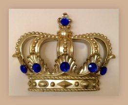 gold Crown Wall Decor blue crystals crown wall decoration prince tiara wall decor  prince nursery wall decor