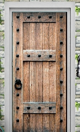 Wooden Door wall decal sticker