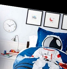 Astronaut bedding space bedding Astronaut Bed Cover  space themed bedding outer space bedding spaxe room decor  Outer space bedroom