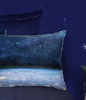 Earth and Galaxy Rectangular Pillow  outer space bedding  space ship bedding stars bedding constellation bedding astronomy bedding celestial bedding clouds bedding 