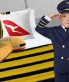 qantas throw pillow pilot bedding airplane bedroom decorations airplane room decor