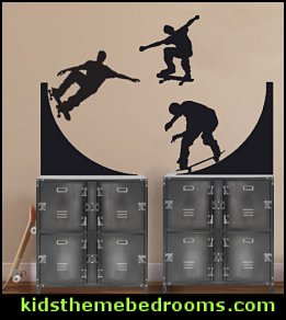 skater wall decal stickers skater bedroom furniture
