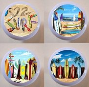 At The Beach Sandy Surf Shore Drawer Pulls Knobs