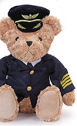 Captain Teddy Aviation Pilot Bear airplane bedroom decor