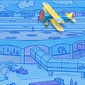 boys bedrooms airplanes - Vintage Aviator Airplane 