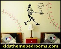 Baseball Player wall decal sticker baseball bedroom