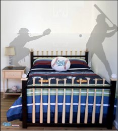baseball bed baseball player wall decals baseball bedroom ideass