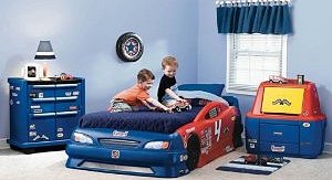 Little Tikes beds    racing-inspired decals, this roomy toy chest is the perfect storage solution for any car lovers room 