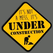 construction wall decorations Its Not A Mess, Its Under Construction Wall Decal
