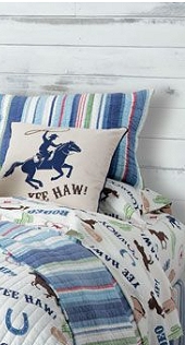 cowboy bedding western bedding  Western Quilt Bedding  horse pattern bedding  Buffalo Pillow