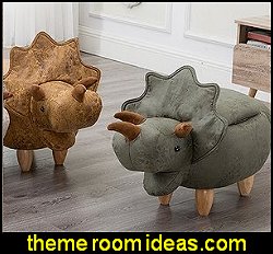 Dinosaur footstools