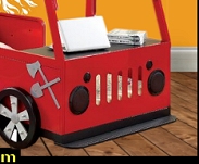 Fire Engine Twin bed   Fire Truck Toddler Car Bed  fire engine themed bed 