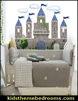 The Little Prince Nursery Decor Little prince bedding castle wall decal prince theme  little prince crib bedding  