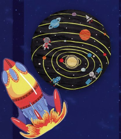 outer space rugs kids space themed bedroom decor