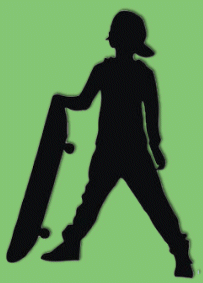 skateboarder wall decal stickers skater bedroom wall decorations