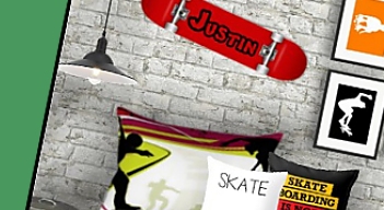 skateboarding camouflage  urban bedrooms - Skateboard decor urban skateboard scene skate park. Xtreme sports  bedroom furniture