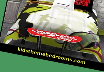 skateboarding camouflage  urban bedrooms - Skateboard decor urban skateboard scene skate park. Xtreme sports  bedroom furniture