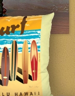 Surf Throw Pillow  Surf Time Throw Pillow