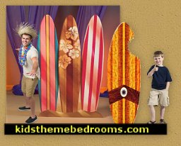 surfing bedroom ideas decorating props -  boys surfer bedroom ideas