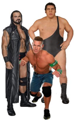 wwe wall decals Andre The Giant-Life-Size Drew McIntyre Championship Cutout ohn Cena: Teammate